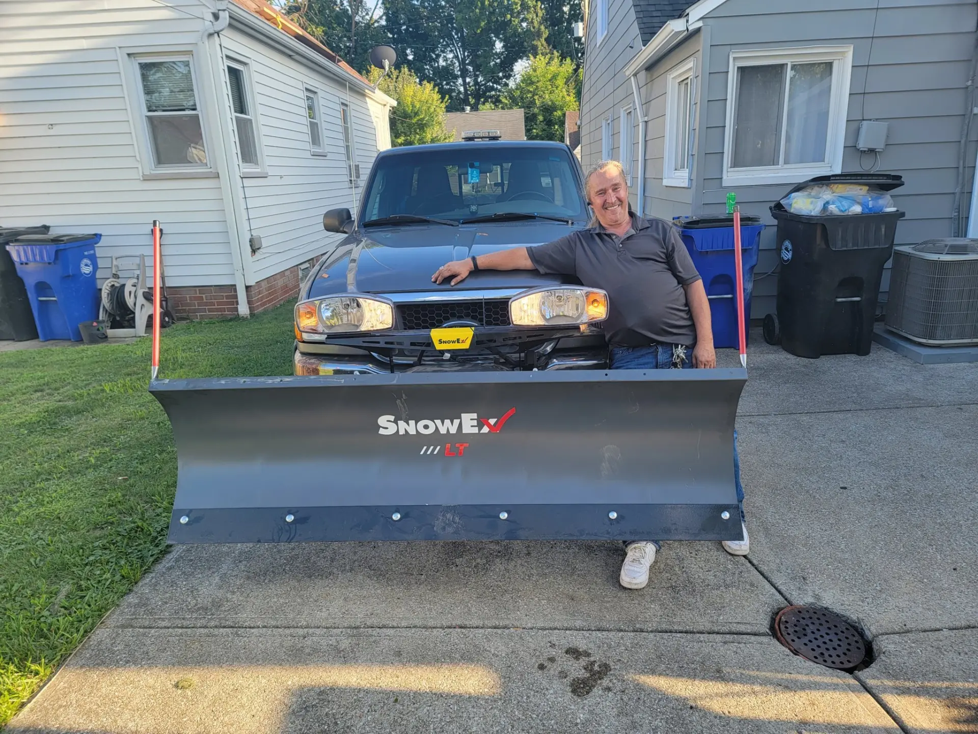 Paul Balukas with his SnowEx plow truck